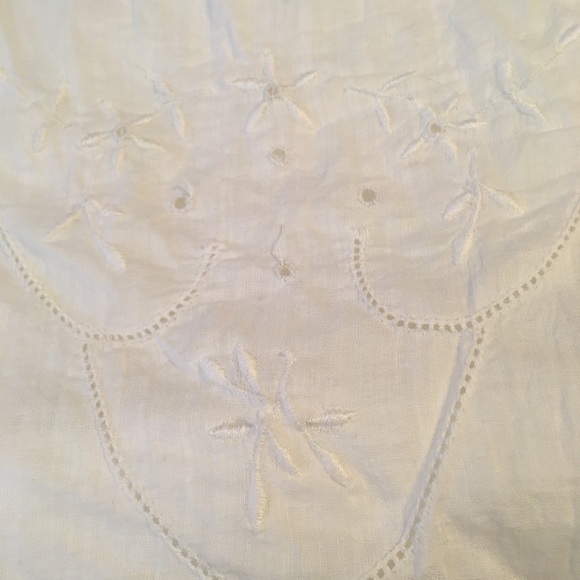 Antique Victorian 1800s Edwardian White Cotton One Piece Combination Bloomers - Picture 6 of 8